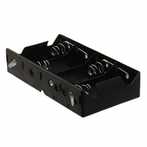 BATT HOLDER D 4 CELL SOLDER LUG