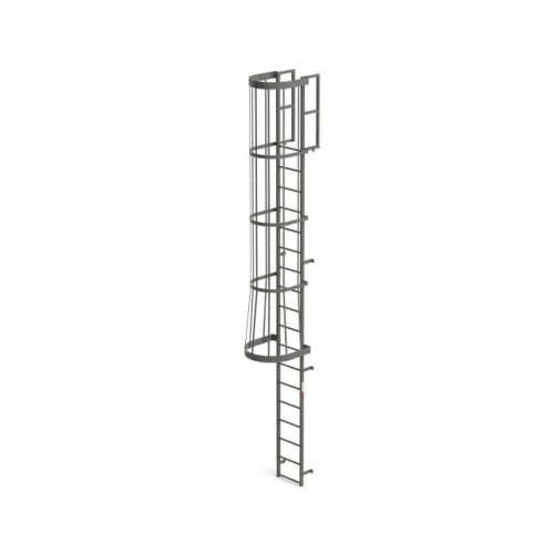 EGA STEEL FIXED CAGE LADDER, 18
