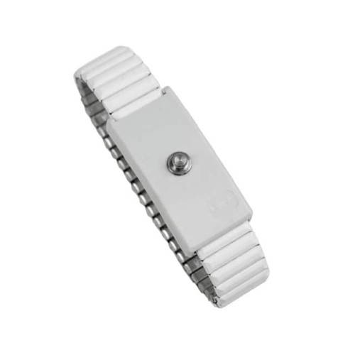 WRISTBAND, JEWEL, ADJ METAL, WHI