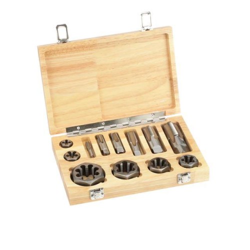 12 Pc 1/8-1" NPT Taps & Hex Dies