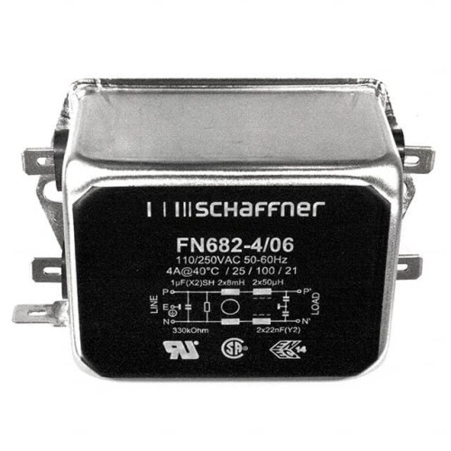 LINE FILTER 250VAC 4A CHASS MNT