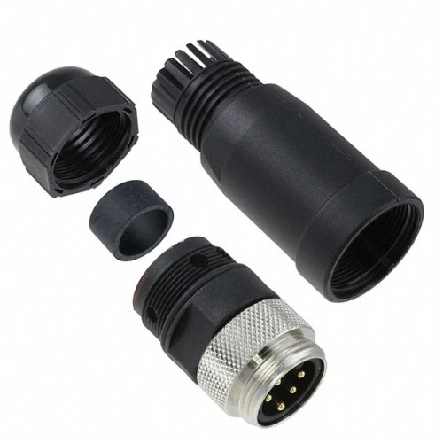CONN RCPT MALE 5POS GOLD SCREW