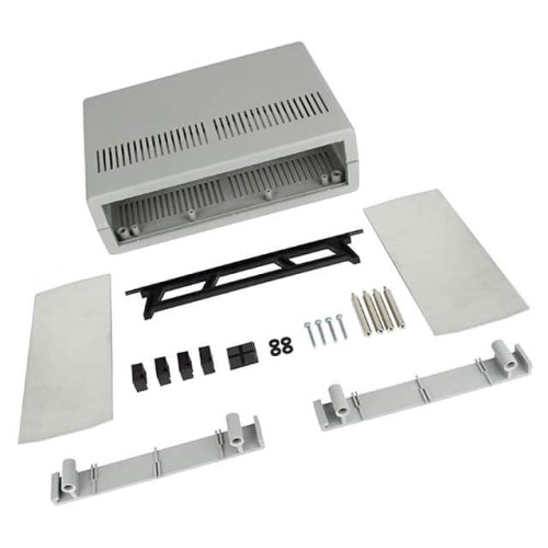 BOX ABS GRAY 7.008"L X 10"W