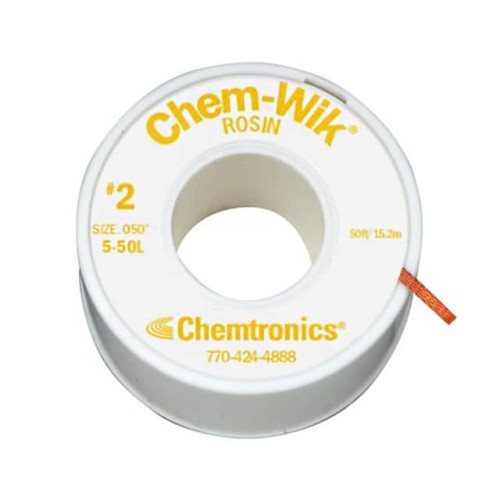 DESOLDER BRAID ROSIN 0.05" 50'