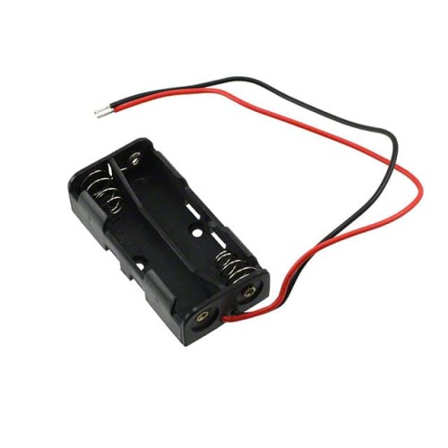 BATT HOLDER AAA 2 CELL 6" LEADS