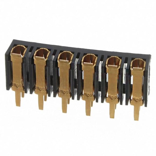 CONN RCPT 6POS 0.156 GOLD PCB