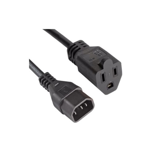 CORD 18AWG IEC320-NEMA5-15 1.38'