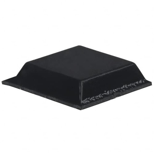 BUMPER SQUARE 0.5"L X 0.5"W BLK