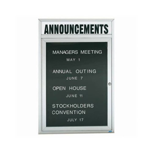 1 DOOR ENCLOSED LETTER BOARD CAB