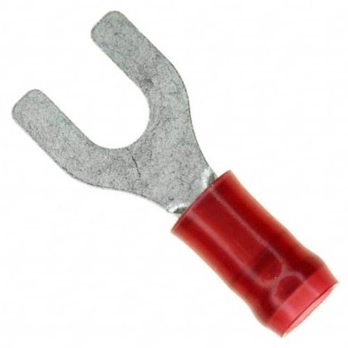 CONN SPADE TERM 16-22AWG #8 RED