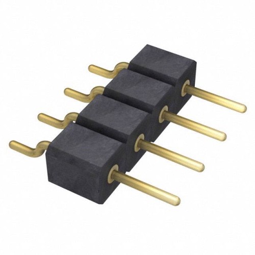 CONN HEADER SMD R/A 4POS 2.54MM