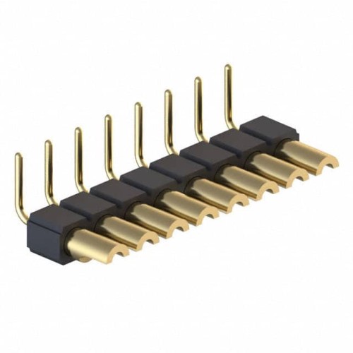 CONN HDR STRIP SOLDER 8POS GOLD
