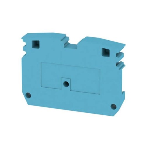 CONN TERM BLK END PLATE RAIL BLU