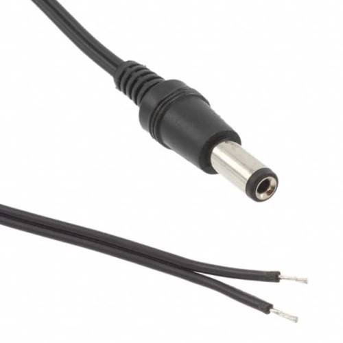 PLUG DC MOLDED 22AWG 2.1MM 3'