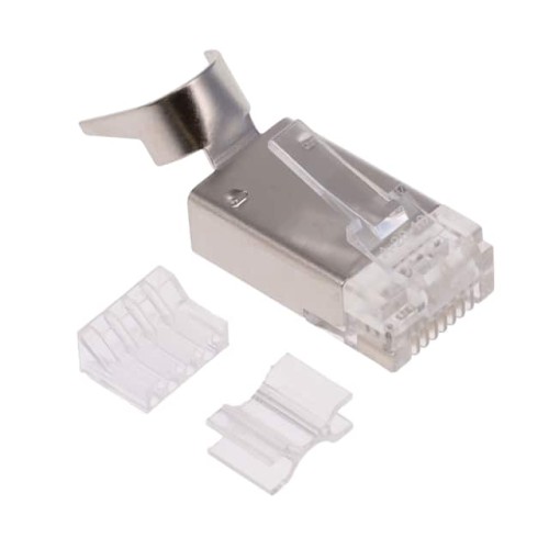 CAT6 PLUG, 8P8C, G/F PLATING, SO