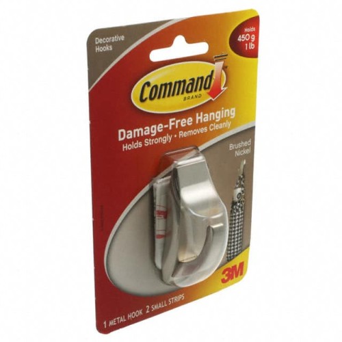 REFLECT BRUSH NICKEL SMALL HOOK