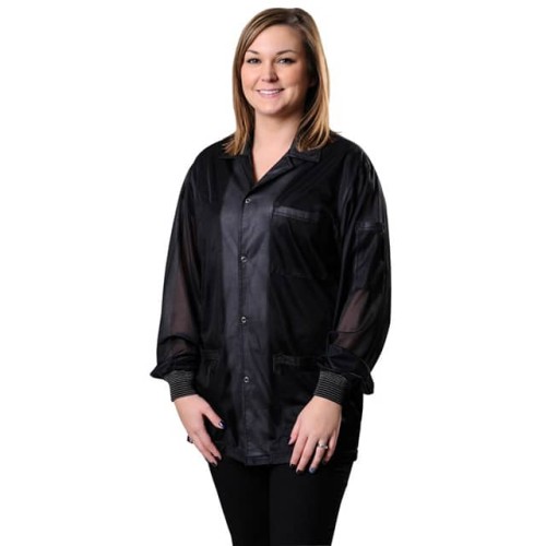 ESD SMOCK JCKT KNTTD CFFS BK 2XL