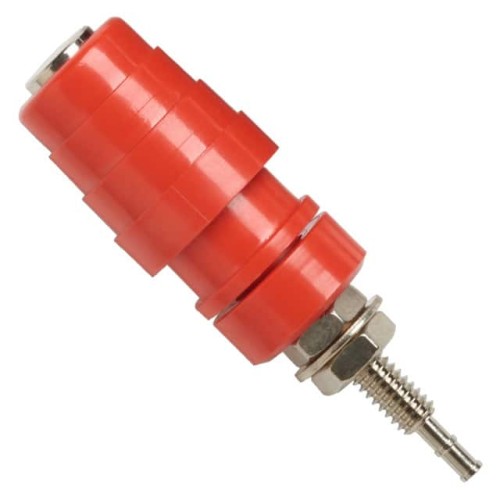 CONN BIND POST KNURLED RED