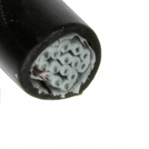 CBL RIBN 15COND 0.05 BLACK 5'