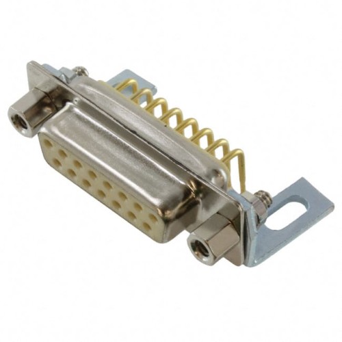 CONN D-SUB RCPT 15POS R/A SLDR