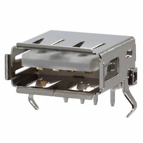CONN RCPT USB1.1 TYPEA 4POS R/A