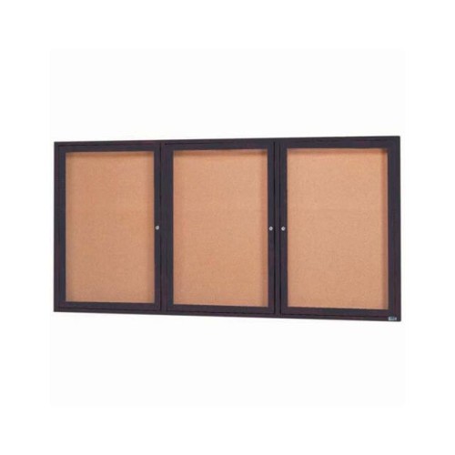 3 DOOR FRAMED ENCLOSED BULLETIN