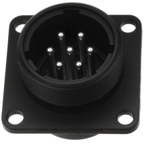 CONN RCPT MALE 7P SILV SLDR CUP