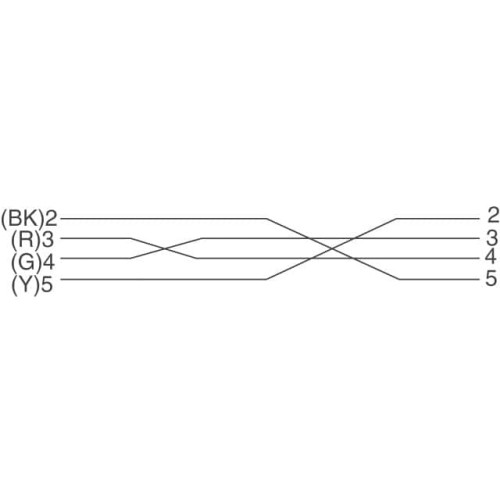 CABLE MOD 4P4C PLUG TO PLUG 25'