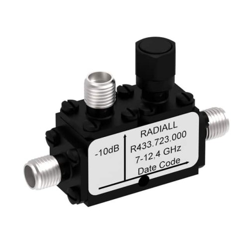 COUPLER: SMA 7-12.4GHZ 10DB FLAT