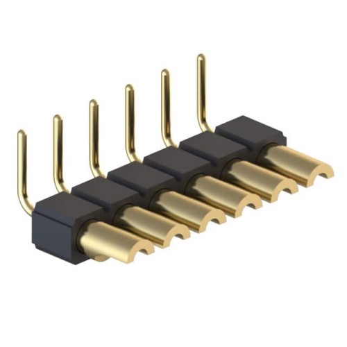 CONN HDR STRIP SOLDER 6POS GOLD