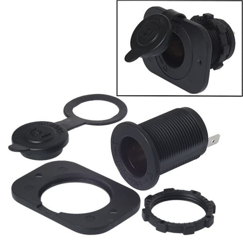 AUTO POWER SOCKET 12V 20A BLACK