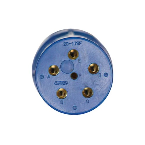 INSERT, SOCKETS, 6 POS, SOLDER C