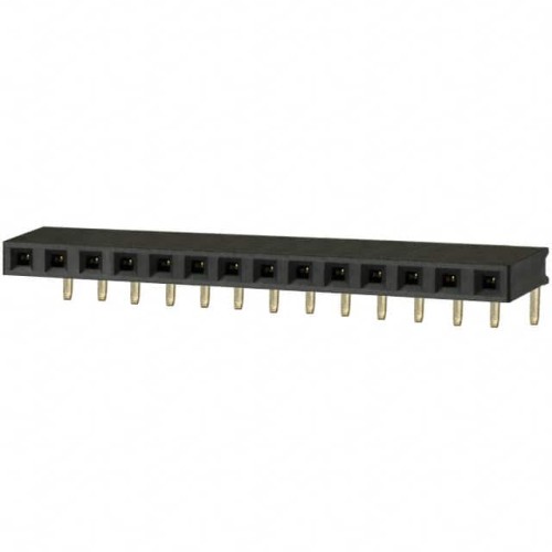 CONN HDR 14POS 0.1 GOLD PCB R/A