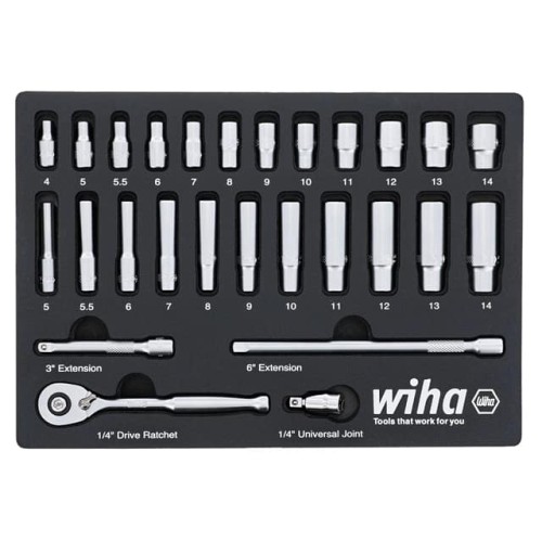 27 PIECE 1/4 DRIVE PROFESSIONAL