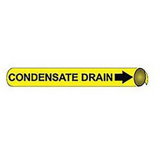 PIPE MARKER, PRECOILED AND STRAP