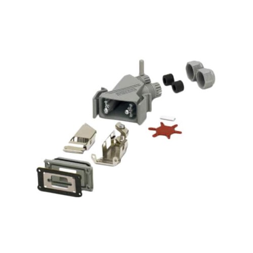 CONN BACKSHELL 25POS 45DEG SHLD