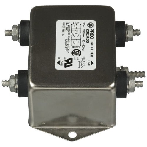 LINE FILTER 250VAC 20A CHASS MNT