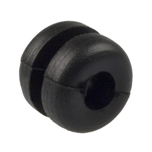 GROMMET 0.126" ELASTOMER BLACK