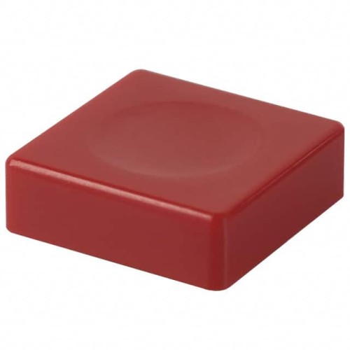 CAP PUSHBUTTON SQUARE RED