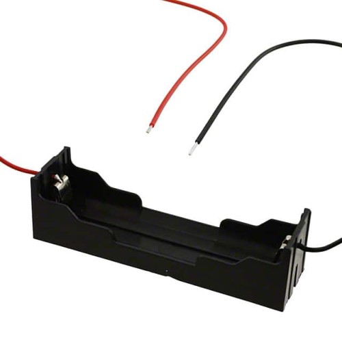 BATT HOLDER 18650 1 CELL 6" LEAD