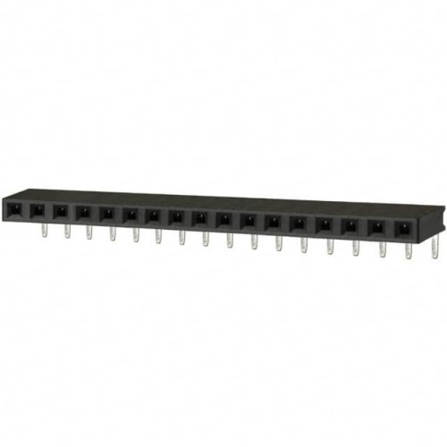 CONN HDR 17POS 0.1 TIN PCB R/A