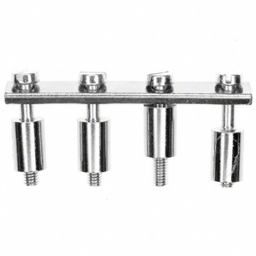 JUMPER TERM BLK 4POS ROUND PINS