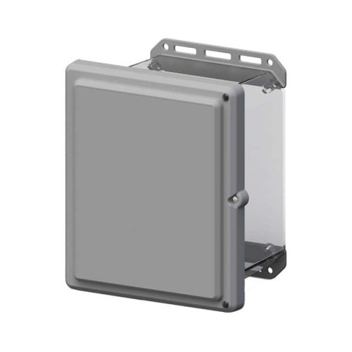 BOX PLSTC CLR/GRY 11.71" X 9.98"
