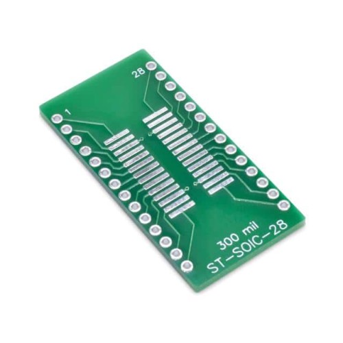 SOIC-28 SMD to DIP Adapter