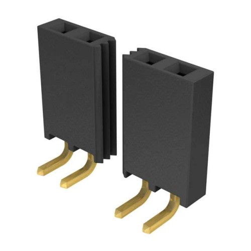 CONN RCPT .100" 6POS R/A SGL AU