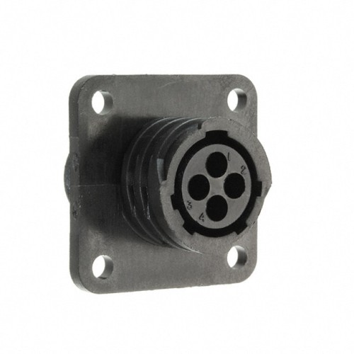 CONN RCPT HSNG FMALE 4POS PNL MT