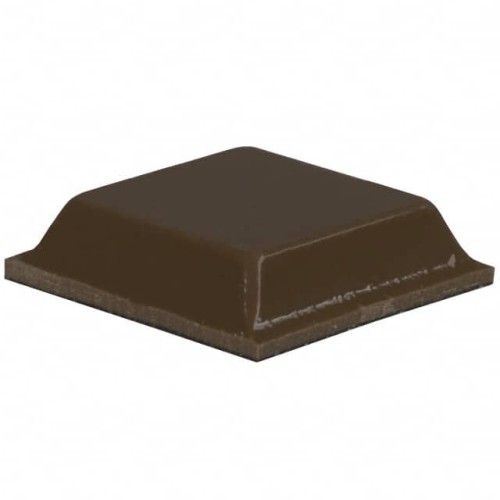 BUMPER SQUARE 0.5"L X 0.5"W BRN