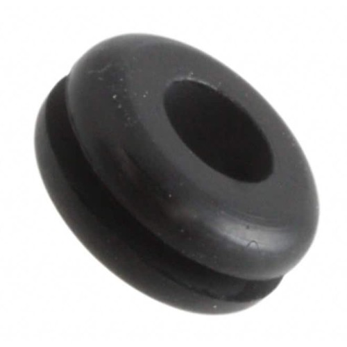 GROMMET 0.250" RUBBER BLACK