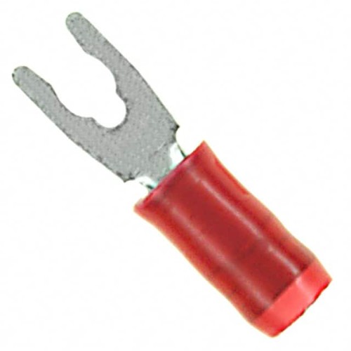 CONN SPADE TERM 16-22AWG #4 RED