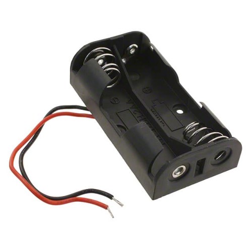 BATT HOLDER AA 2 CELL 6" LEADS